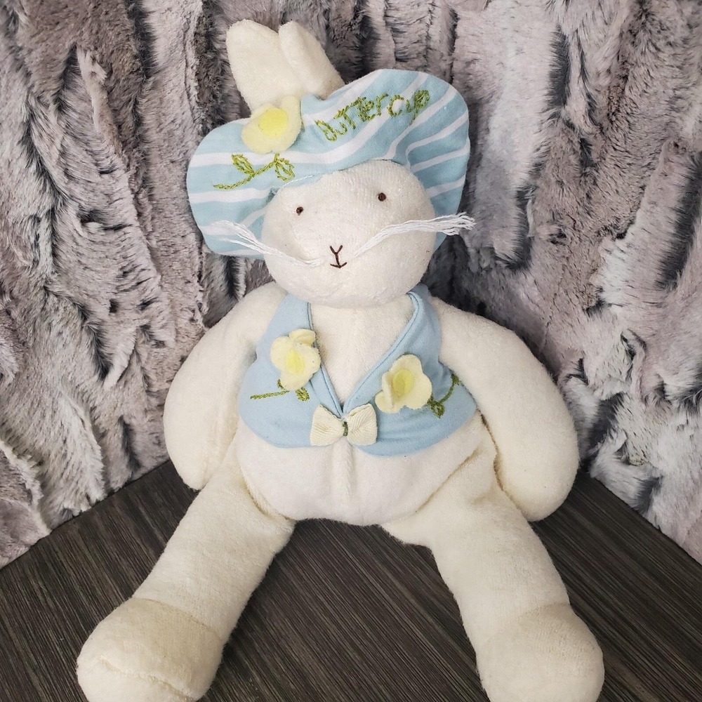 2002 Hallmark‎ Bunnies By The Bay Buttercup Rabbit Beanie Plush Stuffed Animal